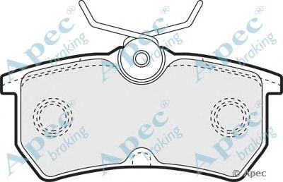 APEC BRAKING pad1039 -  Комплект тормозных колодок, дисковый тормоз
